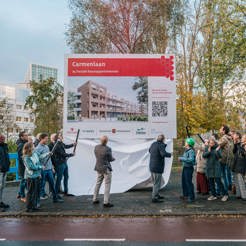 Eigenhaard Carmenlaan Bouwbord Onthulling